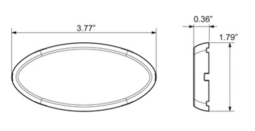 A0030ABB_OPTRONICS A0030ABB Yellow replacement lens for MCL0030ABB