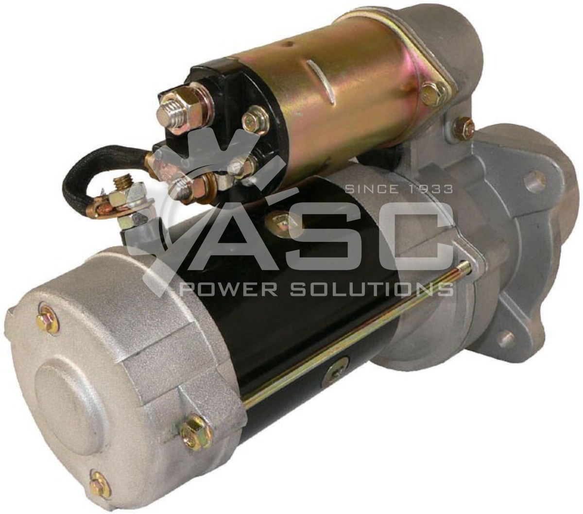 S122095_REMAN ASC POWER SOLUTIONS DELCO STARTER MOTOR FOR BOBCAT AND CLARK APPLICATIONS 12V 10 TOOTH CLOCKWISE ROTATION OFF SET GEAR REDUCTION (OSGR)