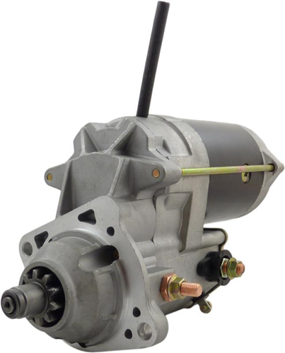 S521574N_NEW  ASC POWER SOLUTIONS DENSO R STARTER MOTOR FOR CATERPILLAR AND BLUE BIRD 12V 10 TOOTH CLOCKWISE ROTATION OFF SET GEAR REDUCTION (OSGR)