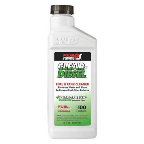 09225-09_Power Service Fuel Tank Hygiene Clear Diesel Fuel And Tank Cleaner 32 Oz Plastic Container Size 100 Treats