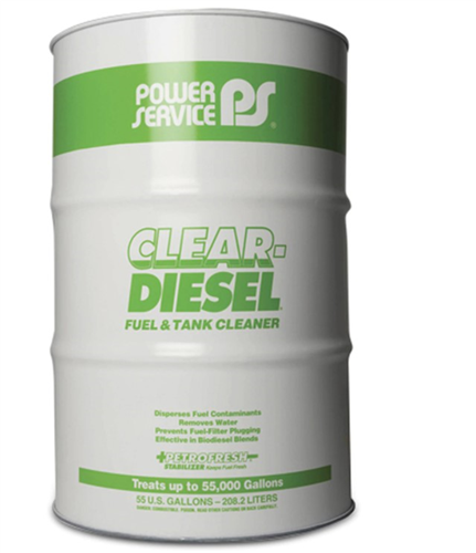 09255-01_Power Service Fuel Tank Hygiene Clear Diesel Fuel And Tank Cleaner 55 Gallon Drum Container Size 55000 Treats