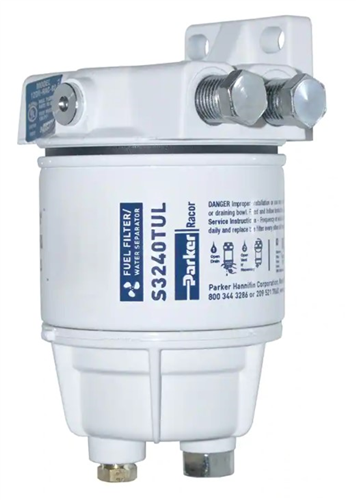120R-RAC-02_Racor Spin On Series Fuel Filter Water Separator 10 Micron  Metal Bowl for Inboard and Outbound Engines 30GPH