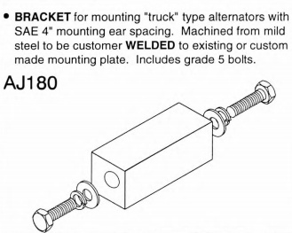AJ180_AFTERMARKET BRAND Alternator Mount Adapter Bracket