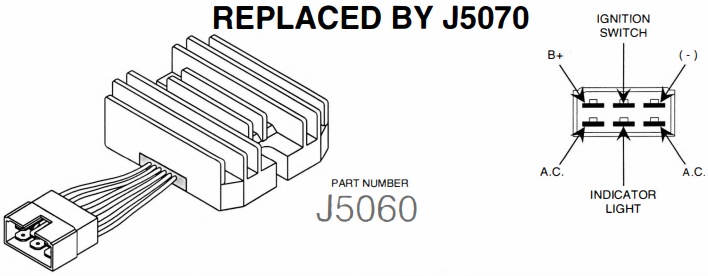 J5060_AFTERMARKET BRAND REGULATOR RECTIFIER